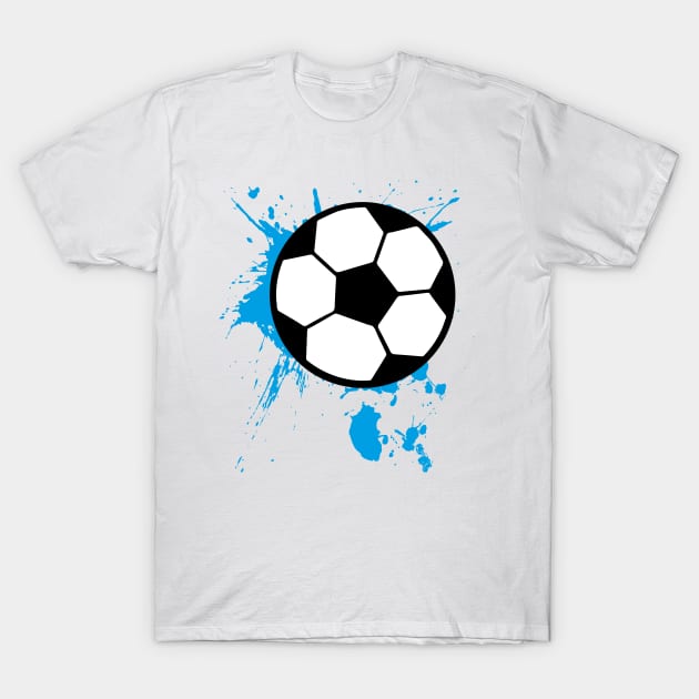 Soccer Splash Boy Blue Player T-Shirt by Shirtbubble